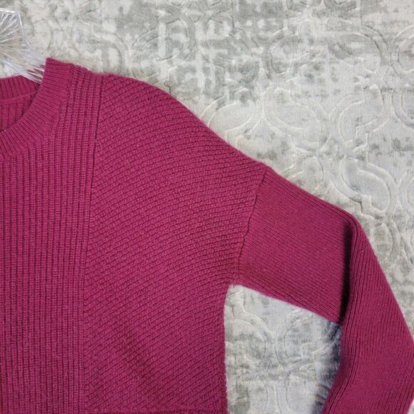 Athleta Sweater Women's XS Pink Mulberry Turin Wool Cashmere Blend Pullover - Picture 4 of 12